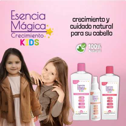 Esencia Mágica® Kit de crecimiento y cuidado capilar de niños✨Shampoo 250ml+Tónico 130ml